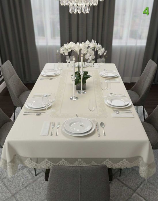 Покривка за маса тюл 160/220