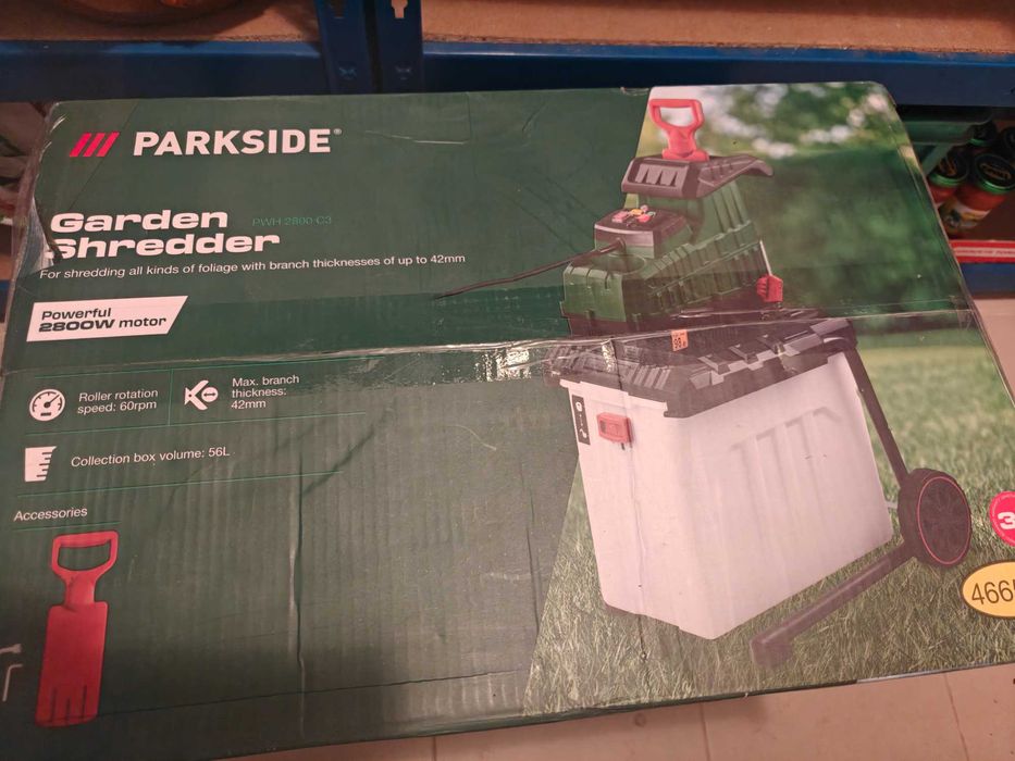 Неразопакована Валцова дробилка за клони Parkside 2800w