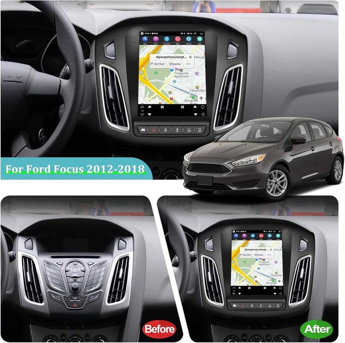 Мултимедия Двоен дин Навигация за Ford Focus 9.7 инча Android DIN Форд