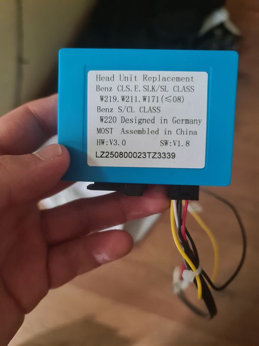 Оптоволоконный Декодер w211 w219 w220, w171 e class