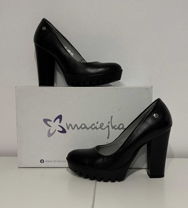 Pantofi de piele cu toc Maciejka