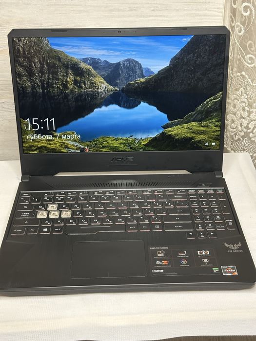 Мощный игровой ноутбук Asus TUF F15 FX505 AMD Ryzen 5 8/512 GTX 1650
