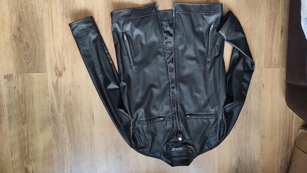 geacă piele ecologică, M, nouă