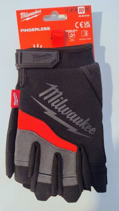 Manusi protectie Milwaukee, marimea 10/XL, usoare, permeabile, material respirabil, inchidere cu scai