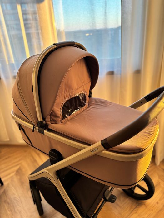 Бебешка количка 2w1 CARRELLO Vector Rock Beige