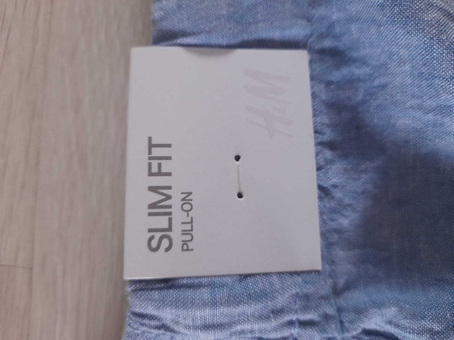 Vand pantaloni H&M slim fit din bumbac marimea 140 cm