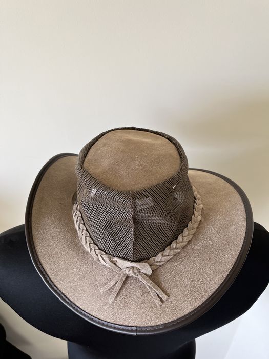 Palarie piele cowboy BARMAH , autentica , made in Australia