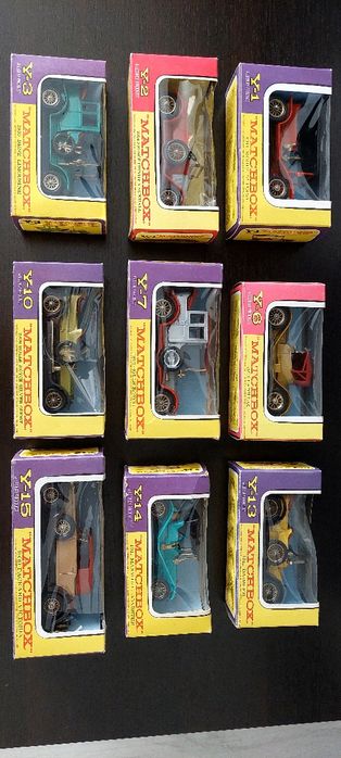 9 mașinuțe Matchbox Models of Yesterday