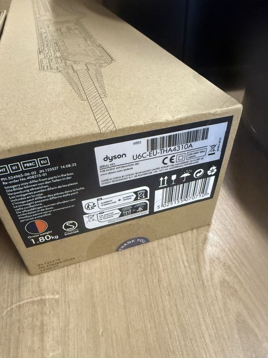 Aparat de indreptat parul DYSON Airstrait 408215-01, 140 grade, LCD, Albastru de Prusia
