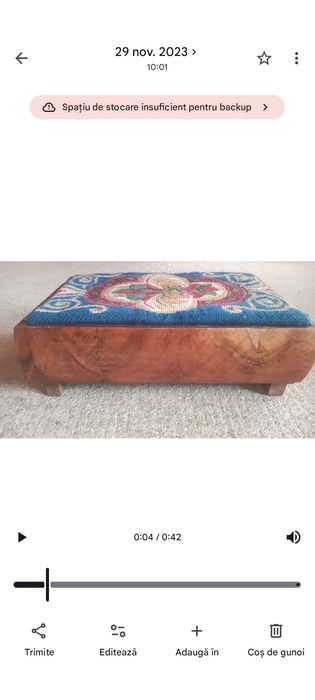 Taburet scăunel goblen