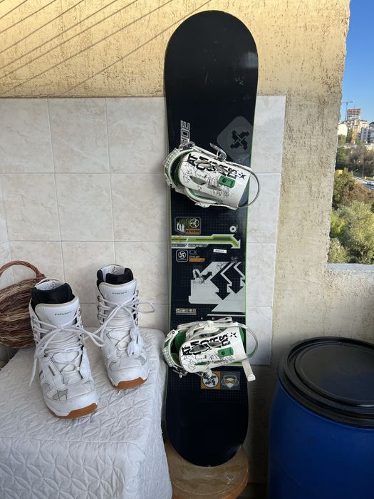 Snowboard Heelside Reverd 155W с обувки Atomic Team one 43.5