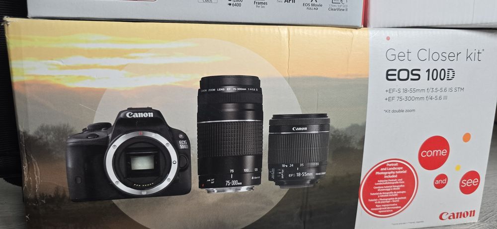 Canon EOS 100 D + 2 obiective