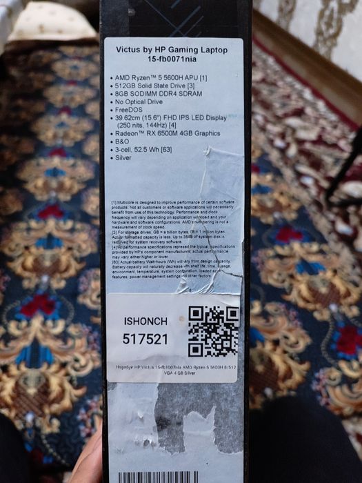 victus by hp gaming laptop 15-fb0071 nia