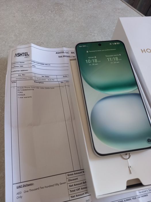 Honor 400 / 12/256 имейка киган  янги пачка  уз нархида Самарканд шаха