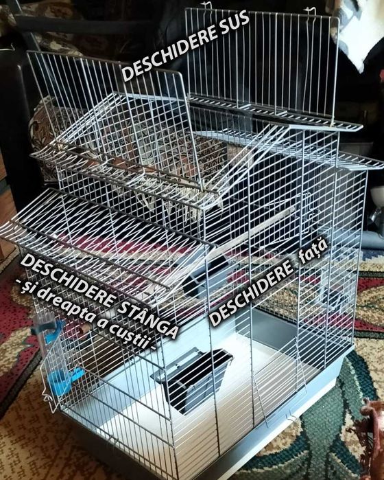 Colivie pentru canari, peruși sau specii mai mici de papagali