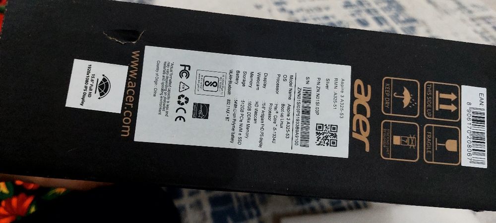 Acer Aspire 3 15 A325-53 ( Intel Core i5-1334U | DDR4 16GB | SSD 512GB