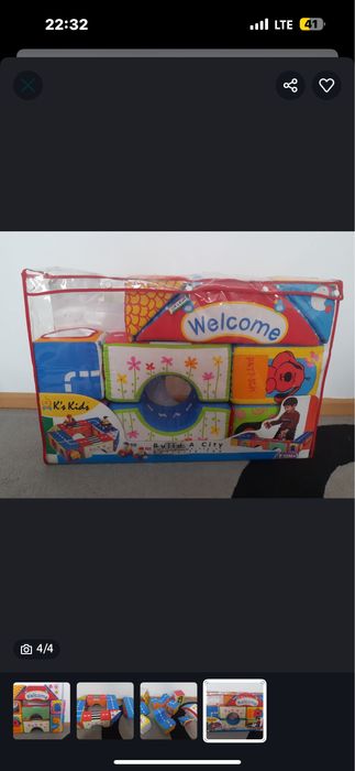 Sac de dormit bebeluși, cuburi mari din burete