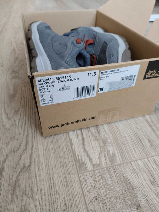 Оригинальные ботинки Jack Wolfskin, 46 размер