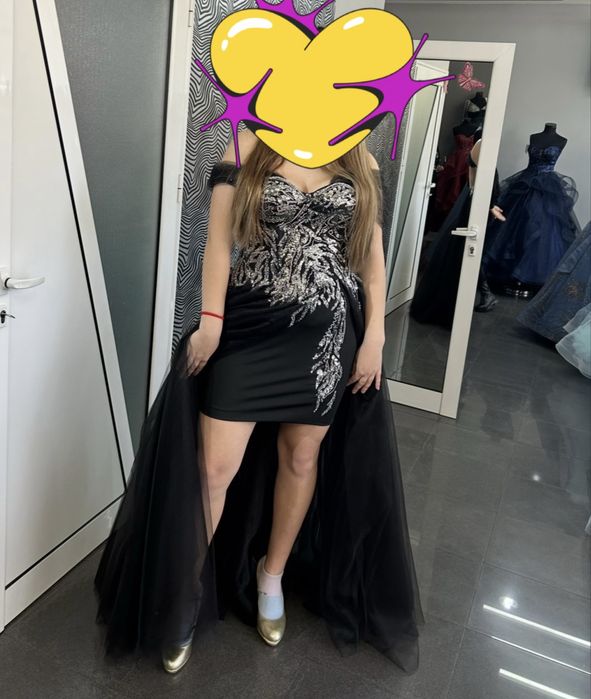 Бална рокля черна