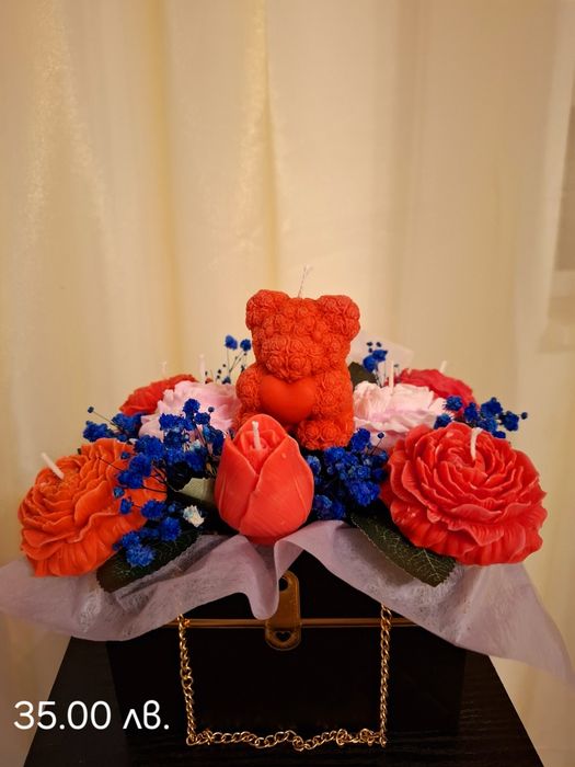 Ръчно изработени соеви свещи