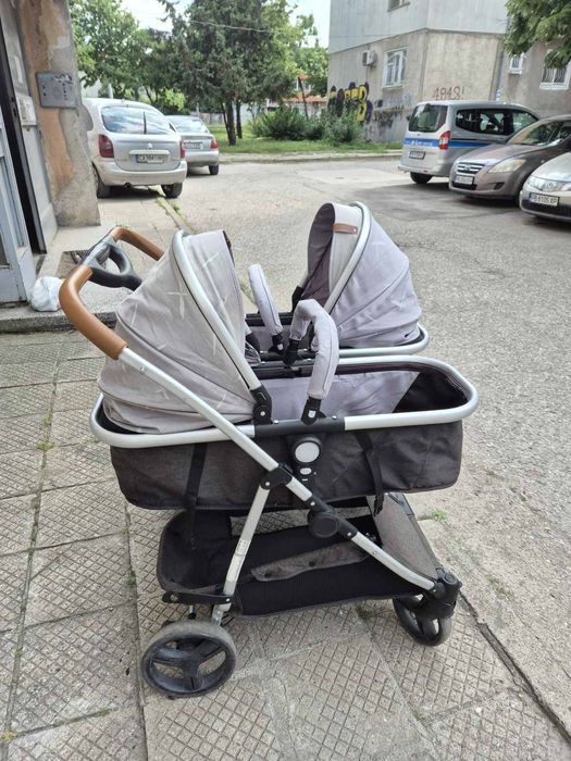 Chipolino комбинирана количка за близнаци дуо смарт