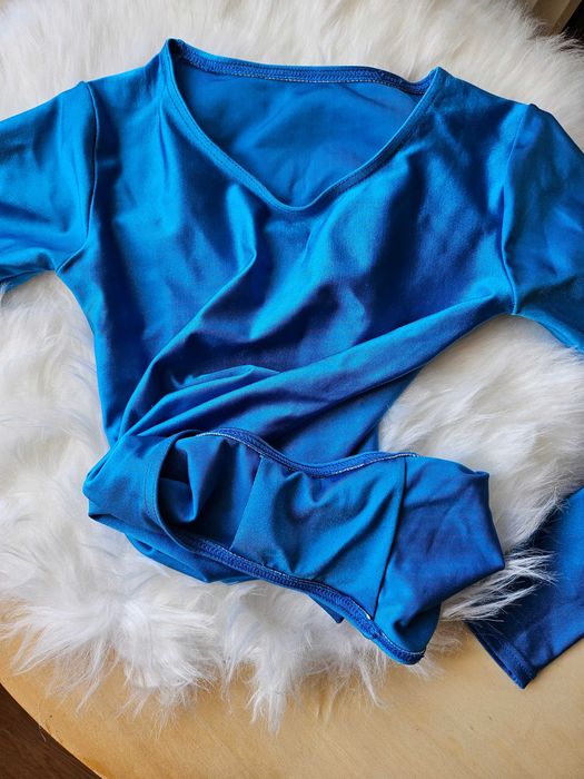 Body cu maneca lunga gimnastica sau balet 8-11 ani