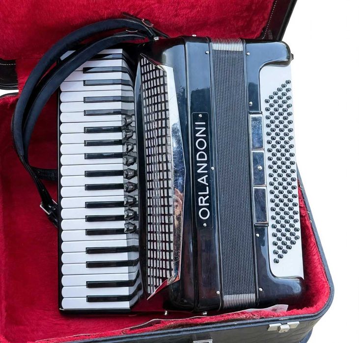 Acordeon italian Excelsior(Orlandoni) 120 basi  negru