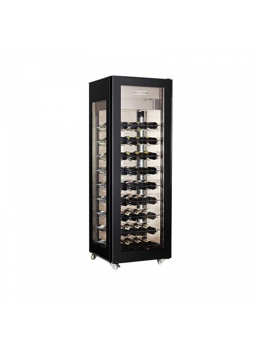 GREEN FROST - vitrina vin 81 sticle, Vitrina vinuri cu 4 laturi sticla