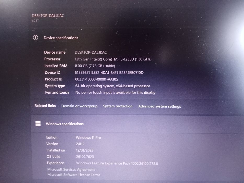 Lenovo core i5..
