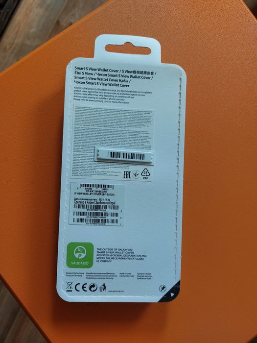 Чехол для смартфона samsung a72. Оригинальный фирменный чехол.