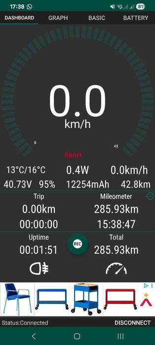 Trotinetă electrică Xiaomi M365 Pro – 286 km – suspensie față – roți pline
