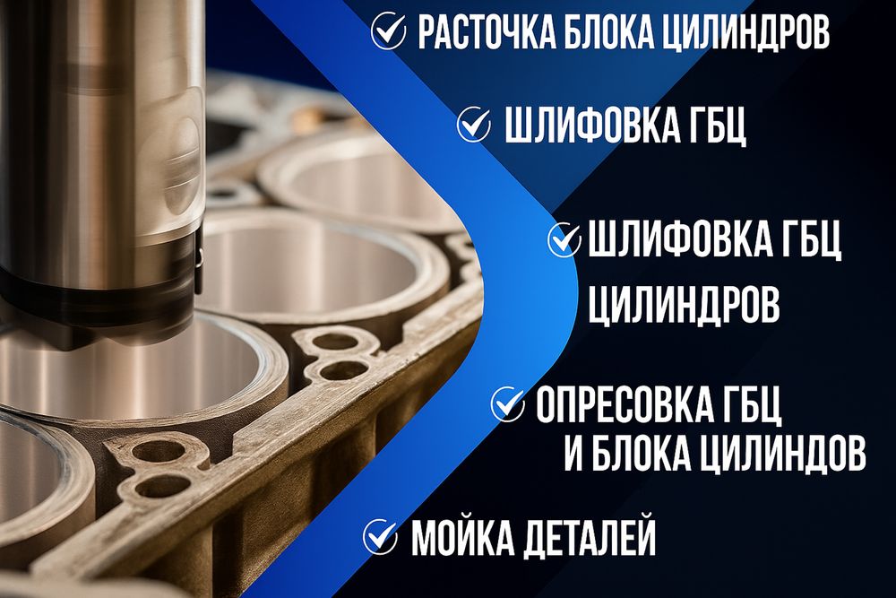 Фрезеровка, опресовка ГБЦ