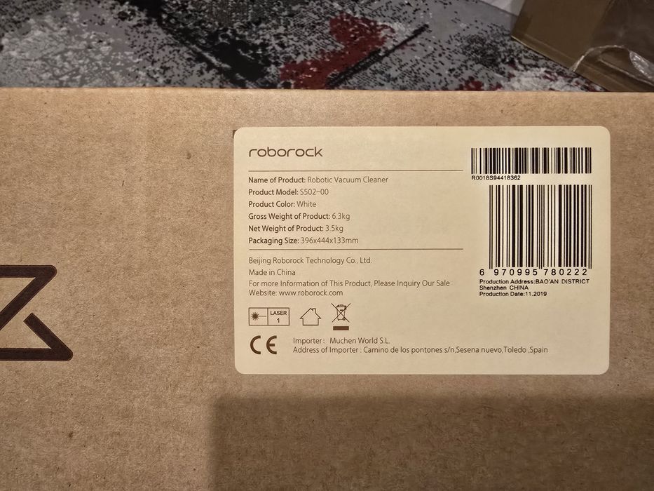 Aspirator robot cu mop Roborock S502 (S5)  Navigație Laser, Stare Excelentă