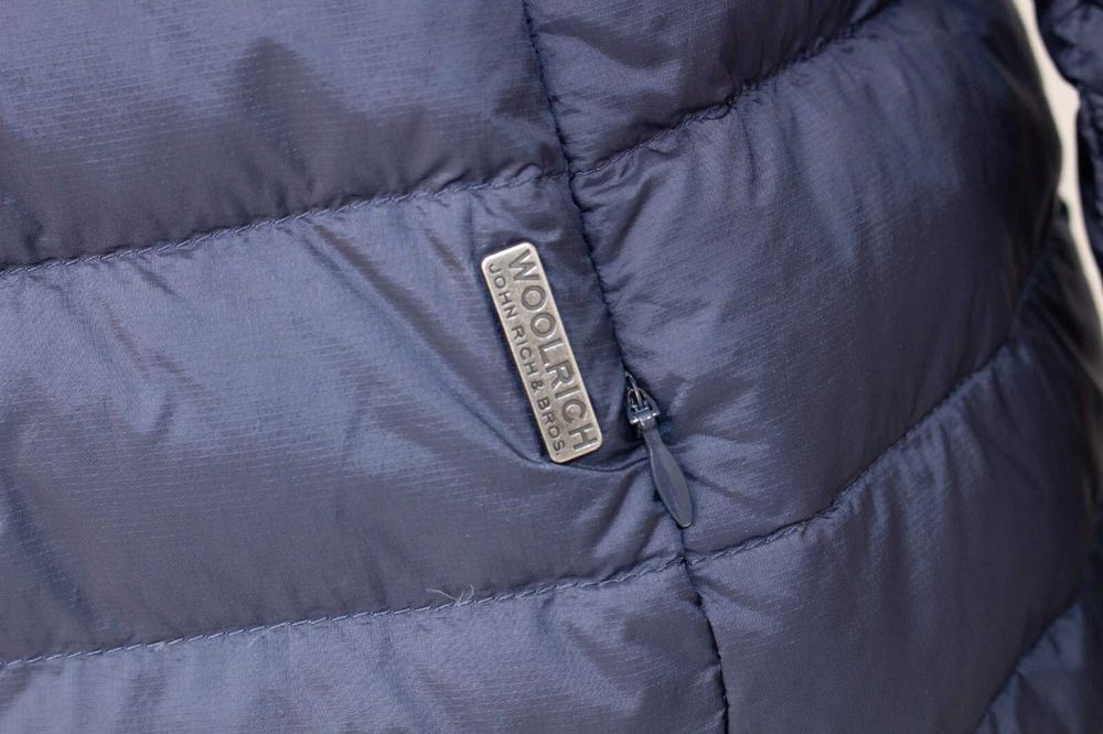 WOOLRICH оригинално дамско яке пухено синьо пълнеж пух и пера L