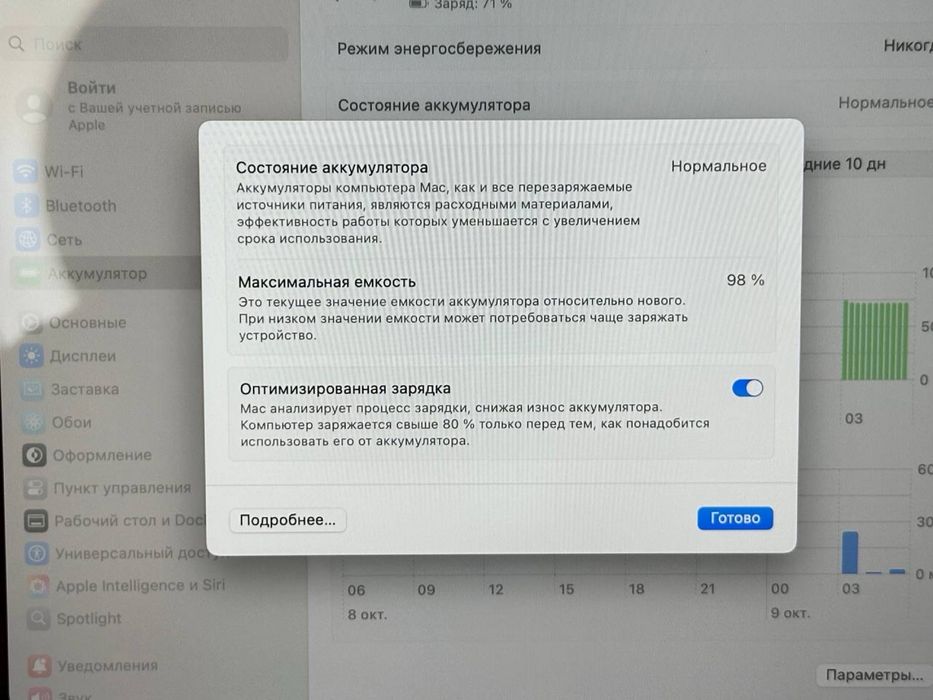 MacBook Air M4 / Akb 98% / Цп 65 (4)