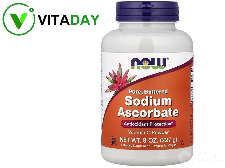 NOW Foods Sodium Ascorbate Powder порошок аскорбата натрия 227 г