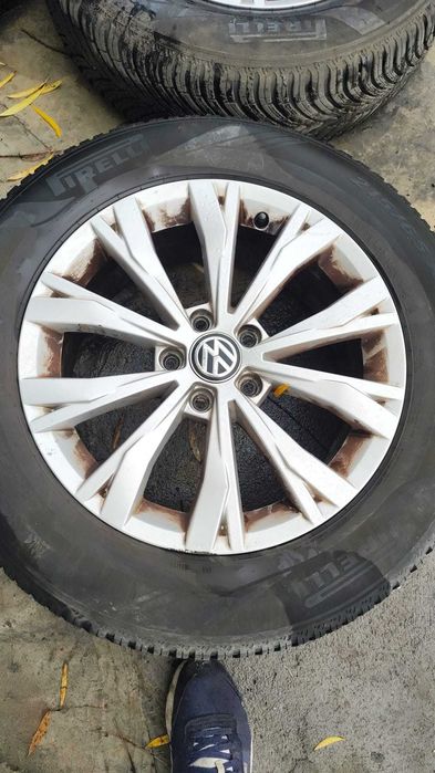 Set Roti All Season Originale VW Tiguan R17 Model Montana 5x112, Anvelope DOT 2024  7J x 17 ET 40