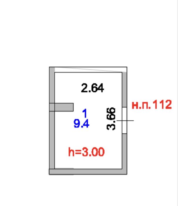 Кладовка на этаже 9,4 м2
