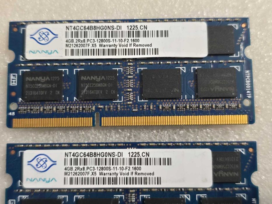 Kit memorie RAM laptop Nanya 8GB (2X4GB) 2Rx8 PC3-12800S DDR3  1.5V