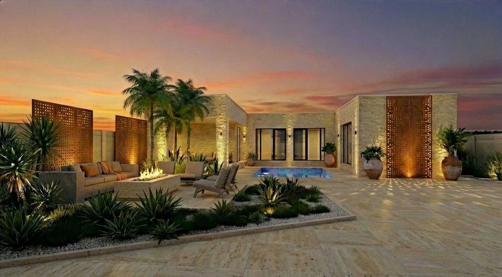 Vilă Modernă pe Parter cu Piscină și Focar Exterior – Domnesti