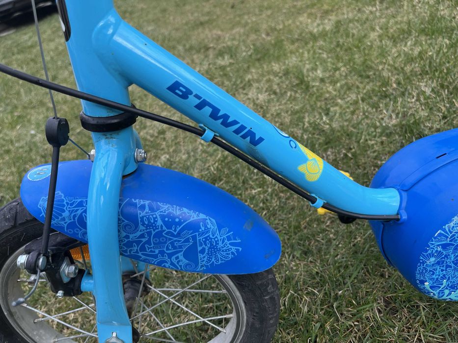 Bicicleta 14" copii 3-5 ani cu roti ajutatoare demontabile