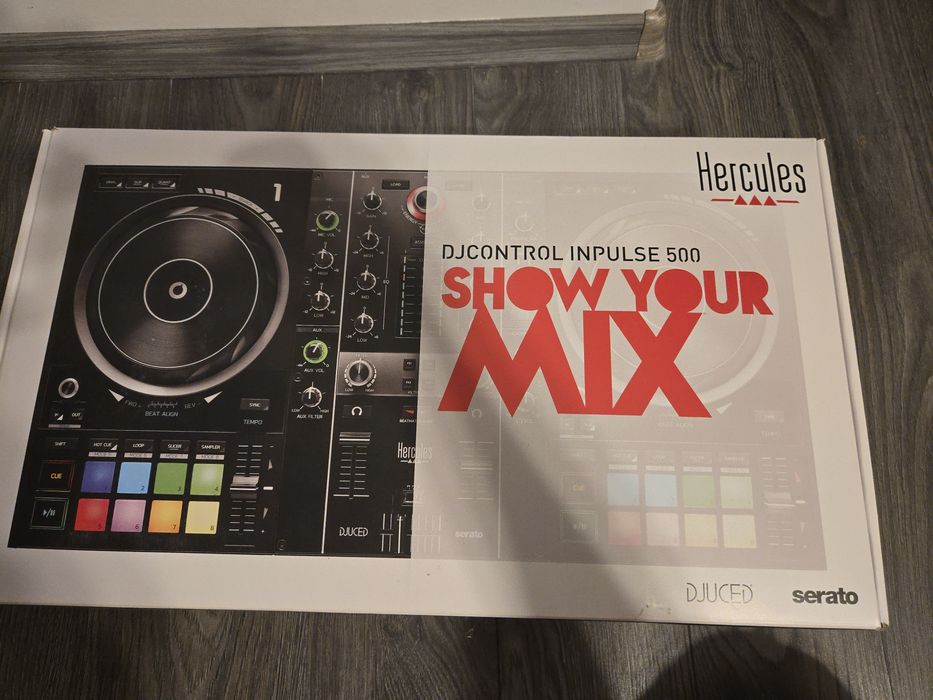 Pachet Cotroller Hercules inpulse 500+ monitoare Vonyx SM65 + casti tbone TDJ 1000