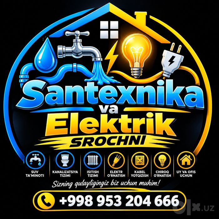 Srochniy Santexnik va Elektrik xizmati
