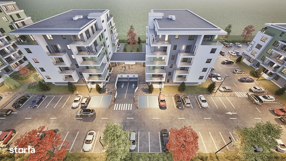 Apartament 4 camere cu terasa si balcon, spatii verzi si loc de joaca