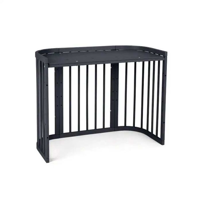 Кошара за Бебе, Детско Легло Смарт 5в1 и Матрак - Цвят Графит