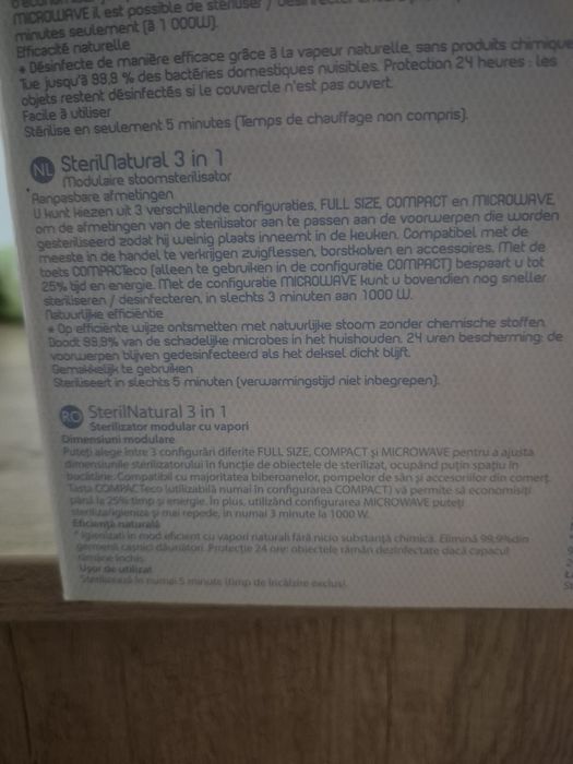 Sterilizator Chicco 3 in 1