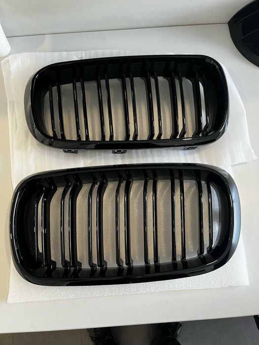 Grile Duble M Negru Lucios Bmw X5 X6 F15 F16