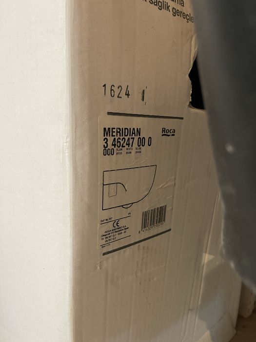 Vas wc suspendat Roca Meridian rimless alb