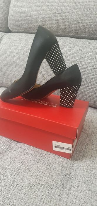 Туфли кожаные чёрные