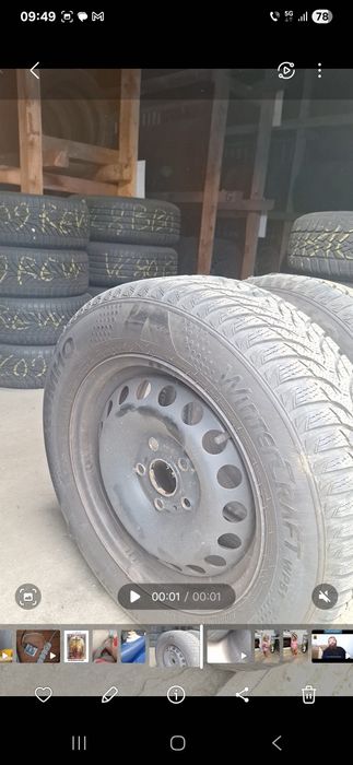 Anvelope vară  și anvelope iarna cu jante de tablă